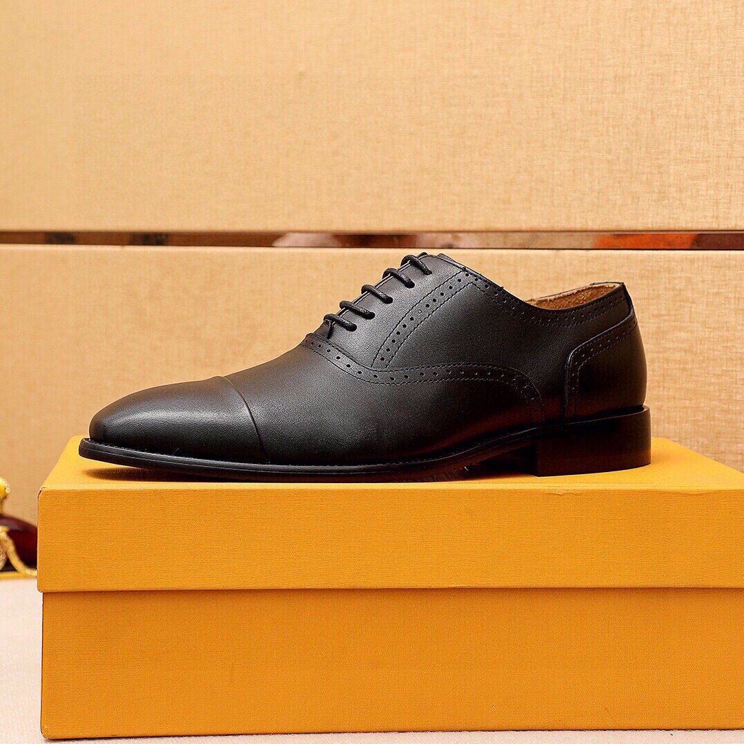 Louis Vuitton Cap-Toe Lace-Up Dress Shoes